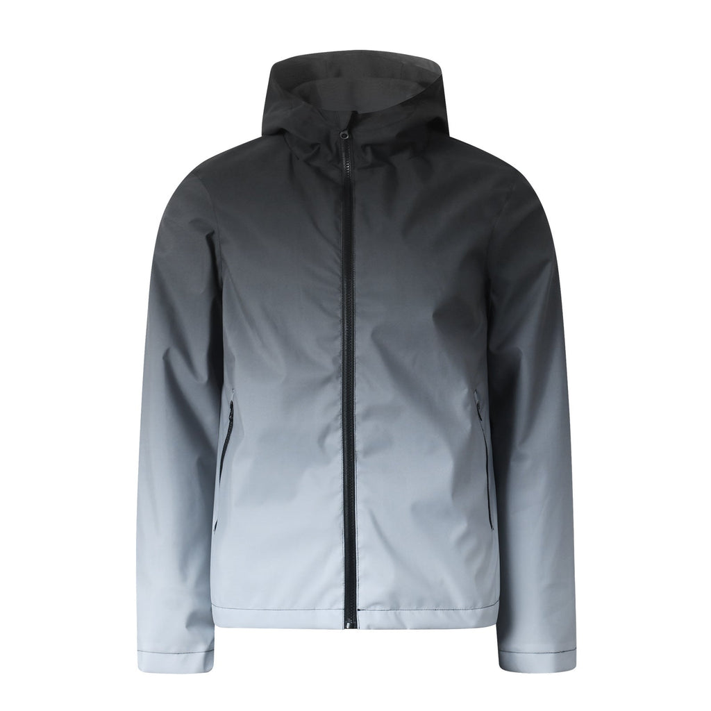 Men's Hooded Raincoat Men's Outdoor Mountaineering Shell Jacket Windproof Waterproof Men's Jacket Tide