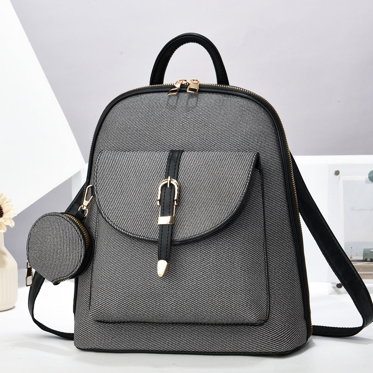 Multi-functional One-shoulder Ladies Travel Backpack Crossbody