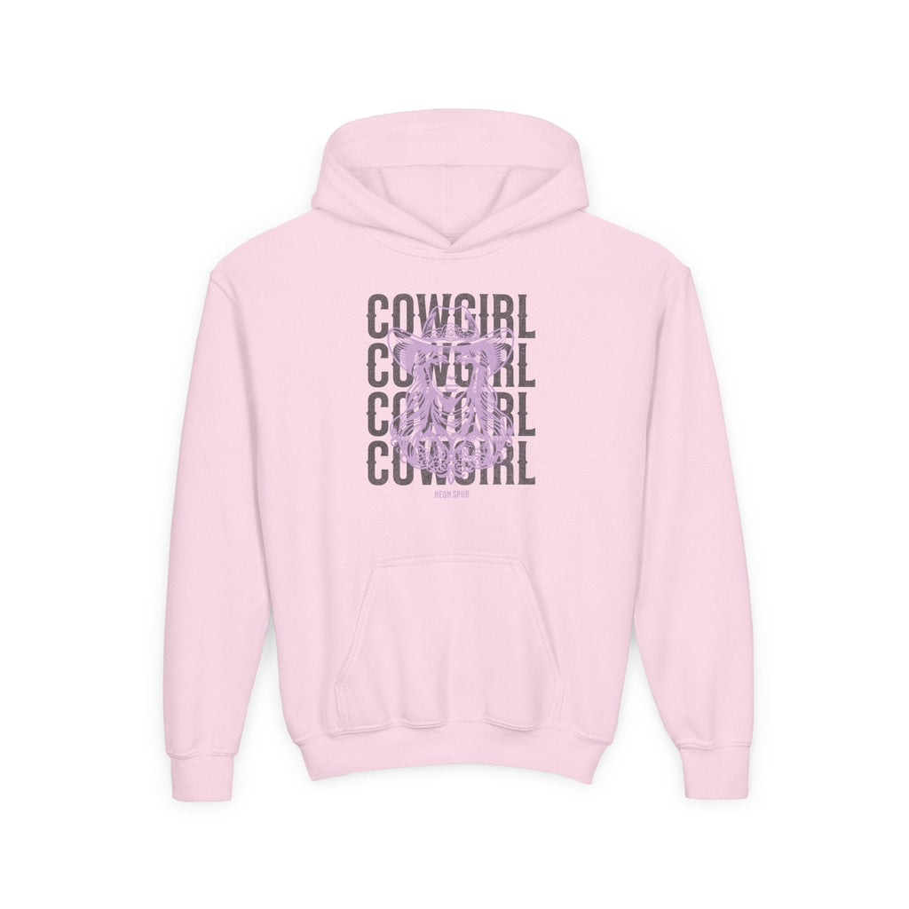 Girls Lavender Cowgirl Hooded Sweatshirt