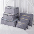 6 PCS Travel Storage Bag Set for Clothes Tidy Organizer