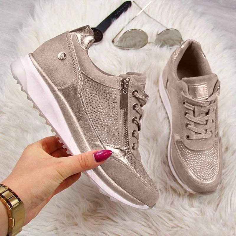 Thick-soled Daddy Shoes Women's Solid Color Casual Shoes Women's Shoes