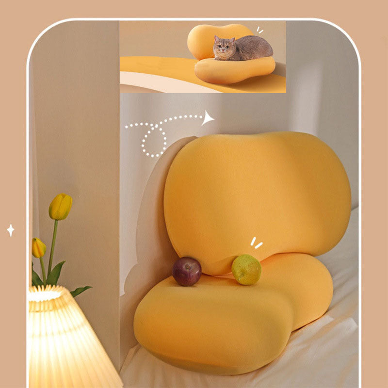 Cat Belly Pillow Memory Cushion Deep Sleep Addiction 3D Neck Pillow Washable Polyester Pillowcase Cover Travel Pillows Neck