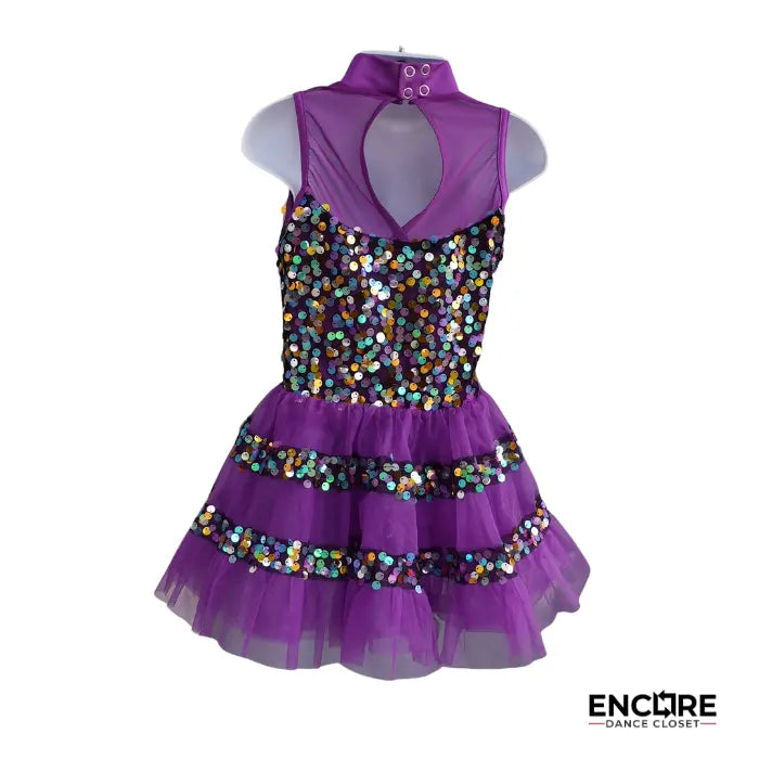 Violet Sparkle Sequin Dress
