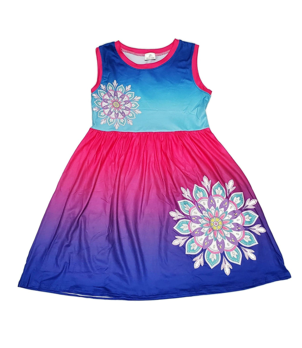 Medallion Milk Silk Tank Dress