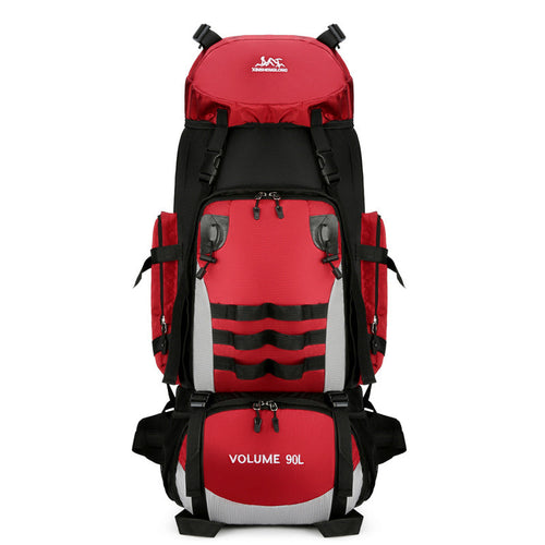 90L Large Capacity Outdoor Travel Backpack For Men, Waterproof And Durable Hiking Bag, Cotton Quilt, Luggage, Work Backpack