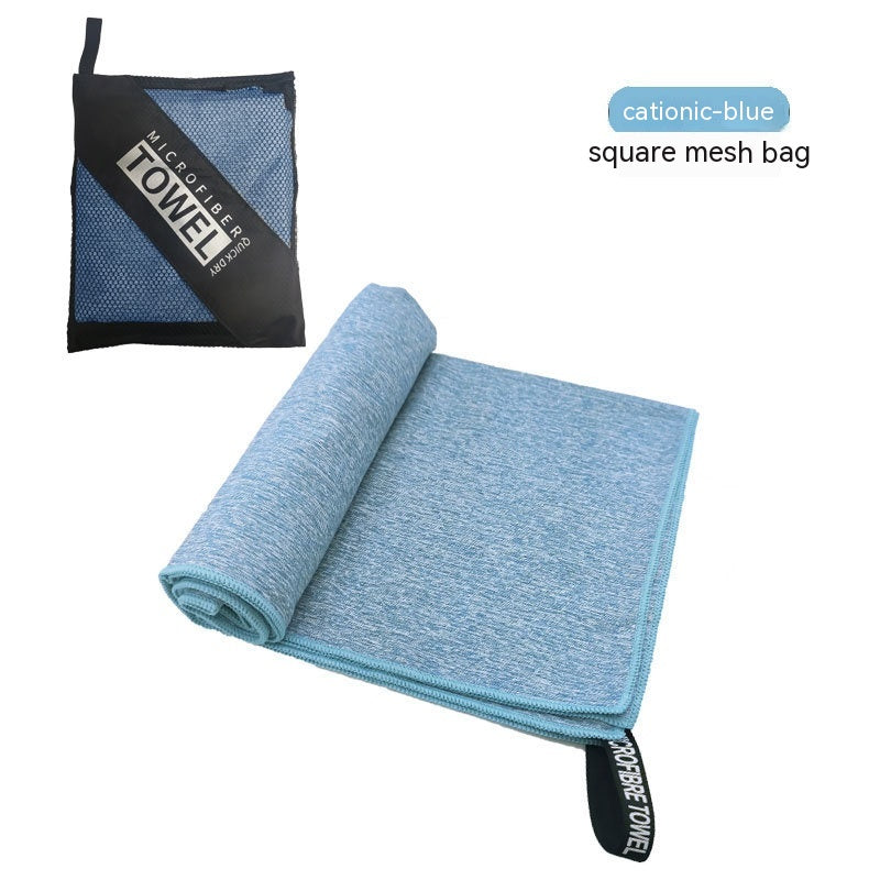 Double-sided Velvet Quick-drying Sports Towel Sweat-absorbent Beach Bath Towel Microfiber Production
