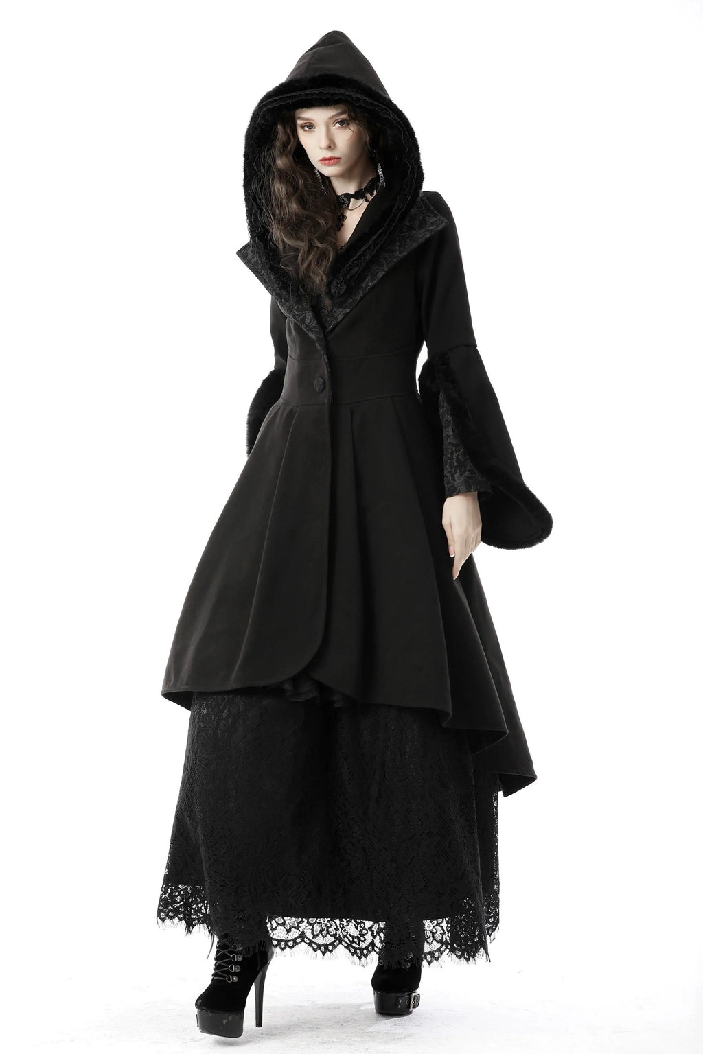 Simple And Versatile Stand Collar Coat Wool Coat