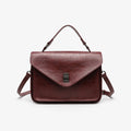 Oil-waxed Leather Vintage New Style Minimalist Fashionable Elegant Womens