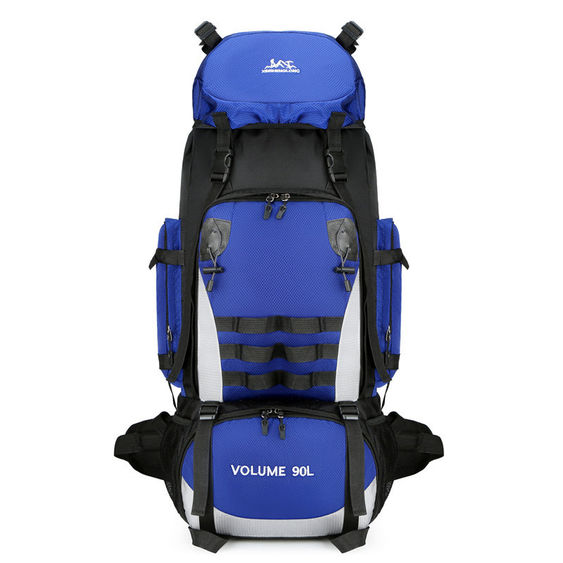 90L Large Capacity Outdoor Travel Backpack For Men, Waterproof And Durable Hiking Bag, Cotton Quilt, Luggage, Work Backpack