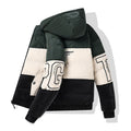 Color-blocking Euro-American Style Reversible Cotton Jacket