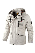 Fashion Men's Casual Windbreaker Jackets Hooded Jacket Man Waterproof Outdoor Soft Shell Winter Coat Clothing Warm Thick Tops