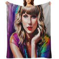 Taylor Swift Portrait V1 Compact Throw Blanket
