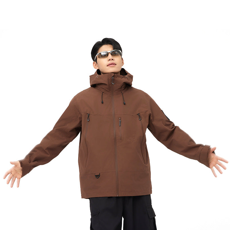 Autumn And Winter Outdoor Keep Warm Waterproof Mountaineering Fishing Camping Couple Jacket
