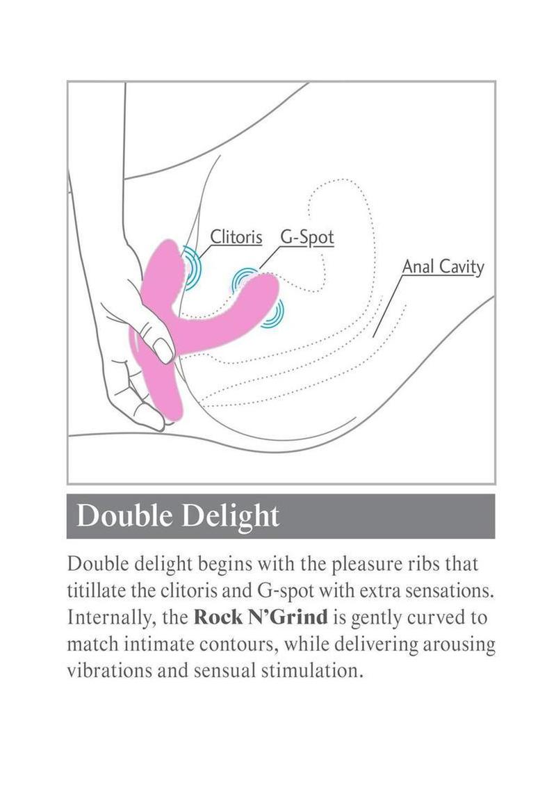 3Some Rock N' Grind Silicone Vibrator With Remote Control