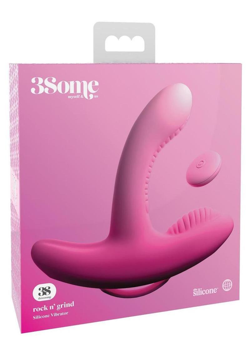 3Some Rock N' Grind Silicone Vibrator With Remote Control