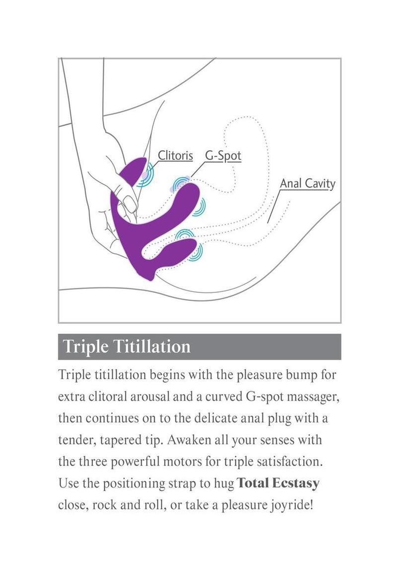 3Some Total Ecstasy Silicone Remote Control Vibrators