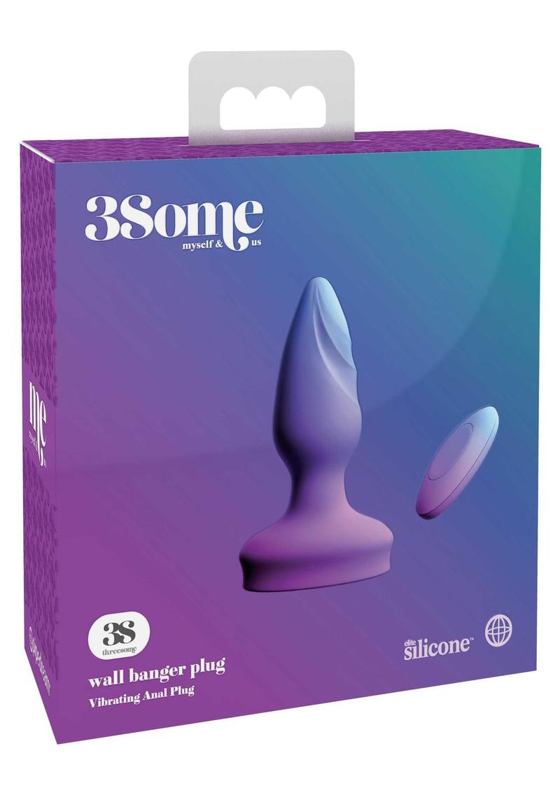 3Some Wall Banger Elite Silicone Vibrating Anal Plug