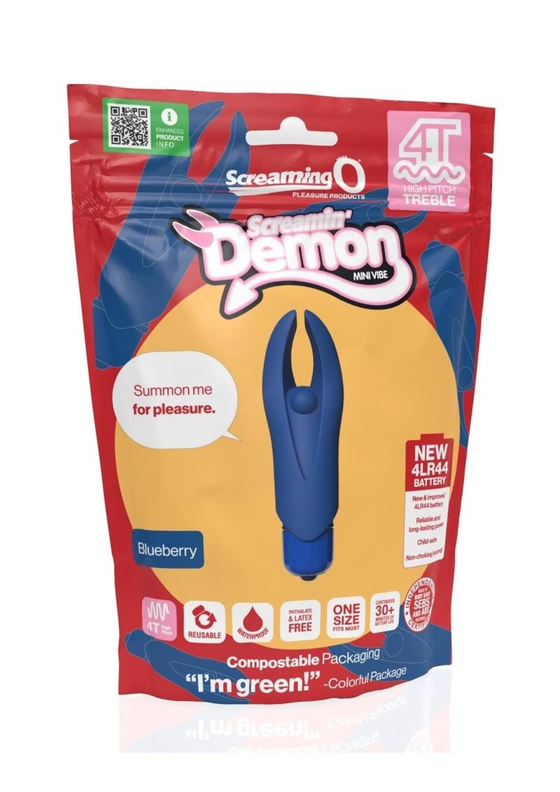 4t Demon Rechargeable Silicone Mini Clitoral Stimulating Vibrator
