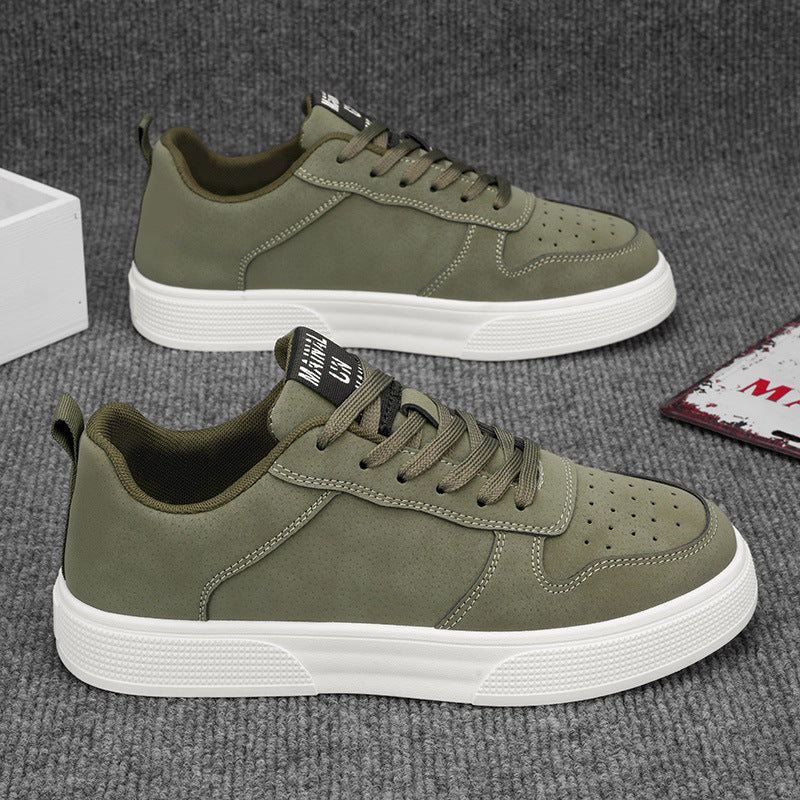 Men's Lace-up Flat Shoes Fashion Casual Round-toe Walking And Jogging Shoes Sneakers
