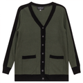 Maternity Waffle Contrast Cardigan