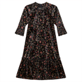 Long Smocked Floral Printed Dress
