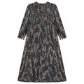 Smocked Dress With Zip