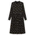 Floral Print Crinkled Dress