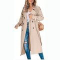 Women's Fashion Casual Solid Color Windbreaker Jacket