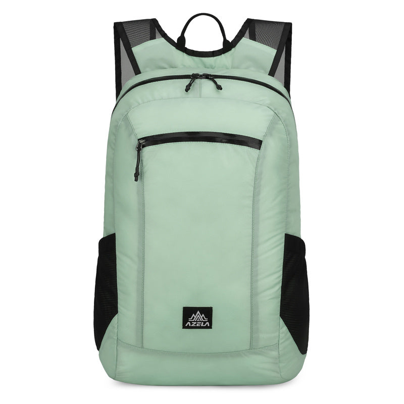 AZELA Lightweight Hiking Backpack, White Outdoor Travel Daypack With Multiple Pockets, Breathable Mesh Straps, Durable Casual Backpack For Men Women Camping Trekking