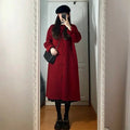 Petite Hepburn Style Mid-length Woolen Coat