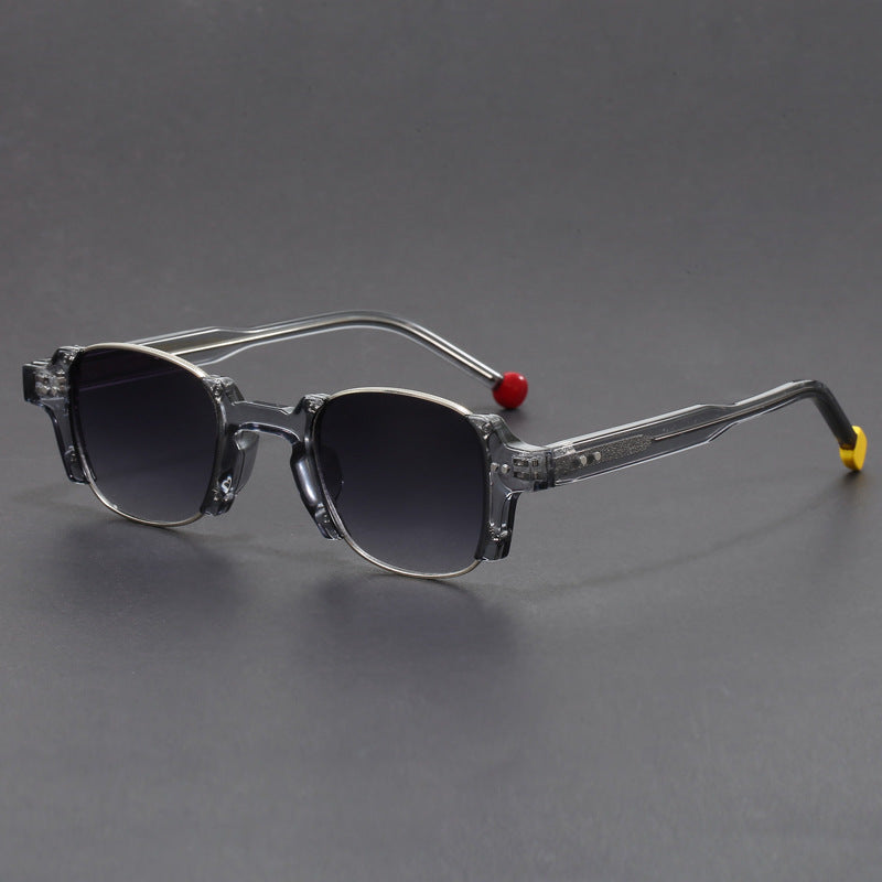 European And American Retro Pin Sun Glasses Korean Hong Kong Style Square Frame Sunglasses