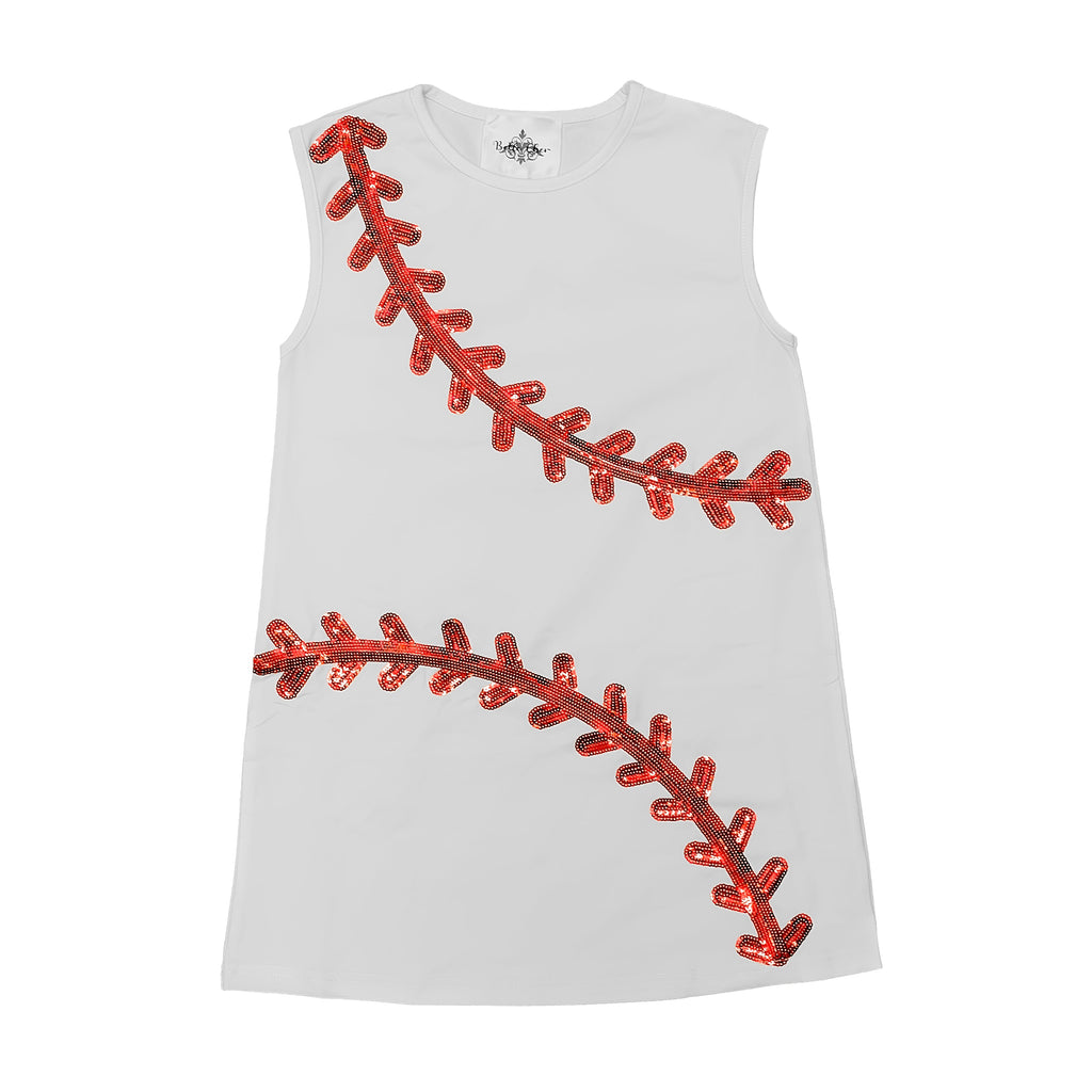 Baseball White Dress