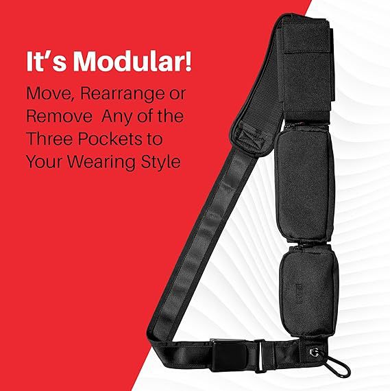 Passport Crossbody Bag 3 Pockets Tactical Sling Mobile Phone ID