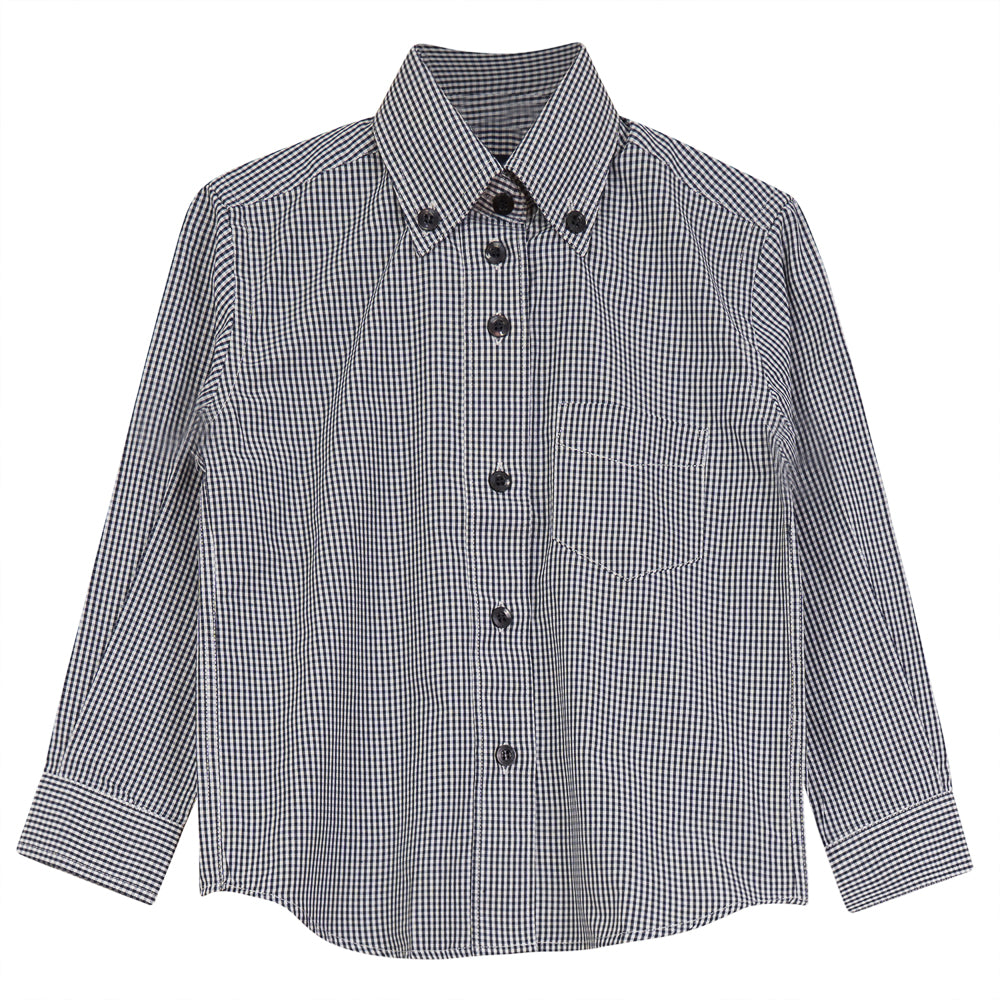 Gingham Button Down Blouse