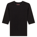 Ribbed 3/4 Sleeves T-Shirt