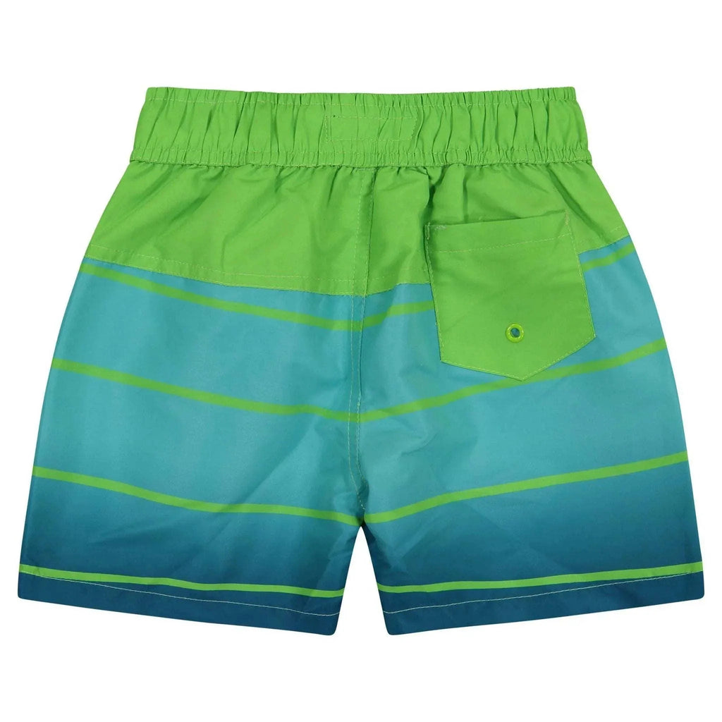 Andy & Evan - Boys Swim Bottom - Aqua Stripe