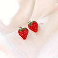 Beautiful Strawberry Stud Earrings