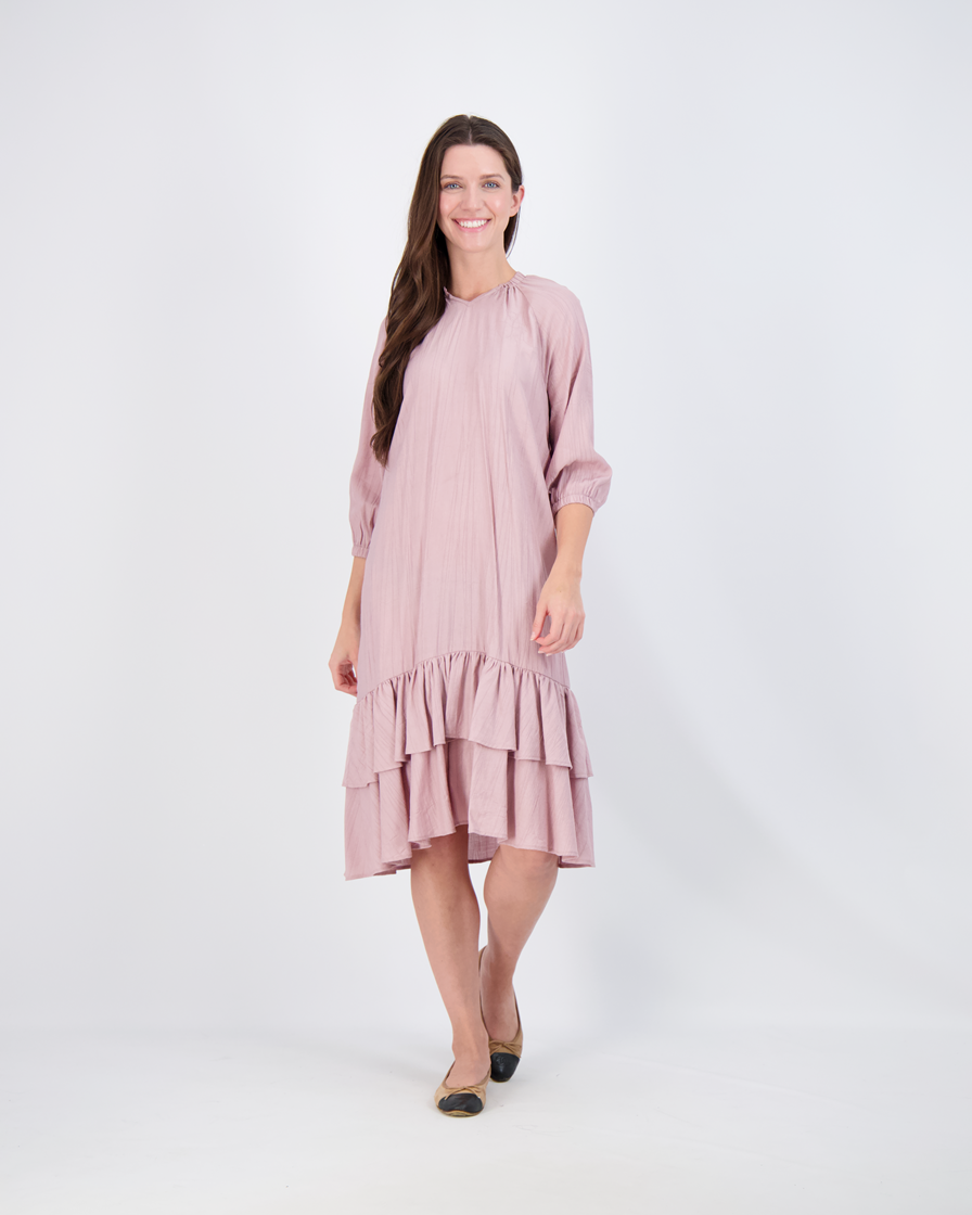 Layered Dress With String Bow