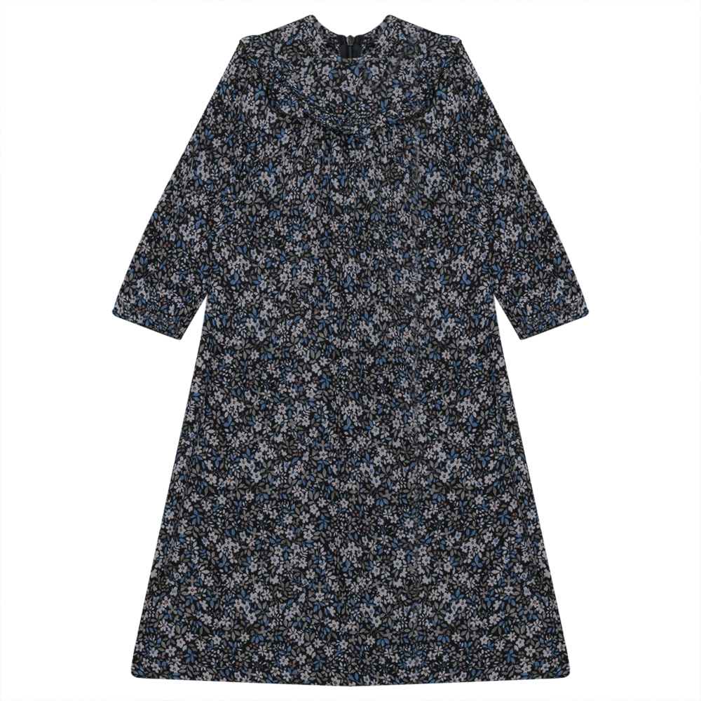 Floral Print Dress with Ruffles