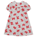 Flower Print Dress With Front Bow