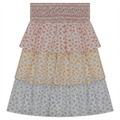 Three Tiered Floral Skirt