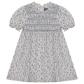 Floral Print Smocking Dress