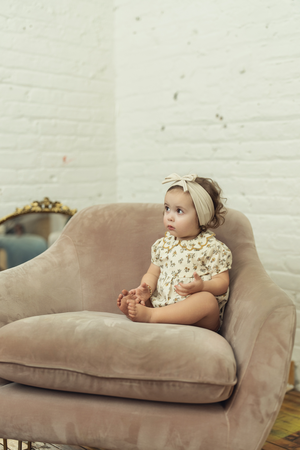Floral Print Onesie