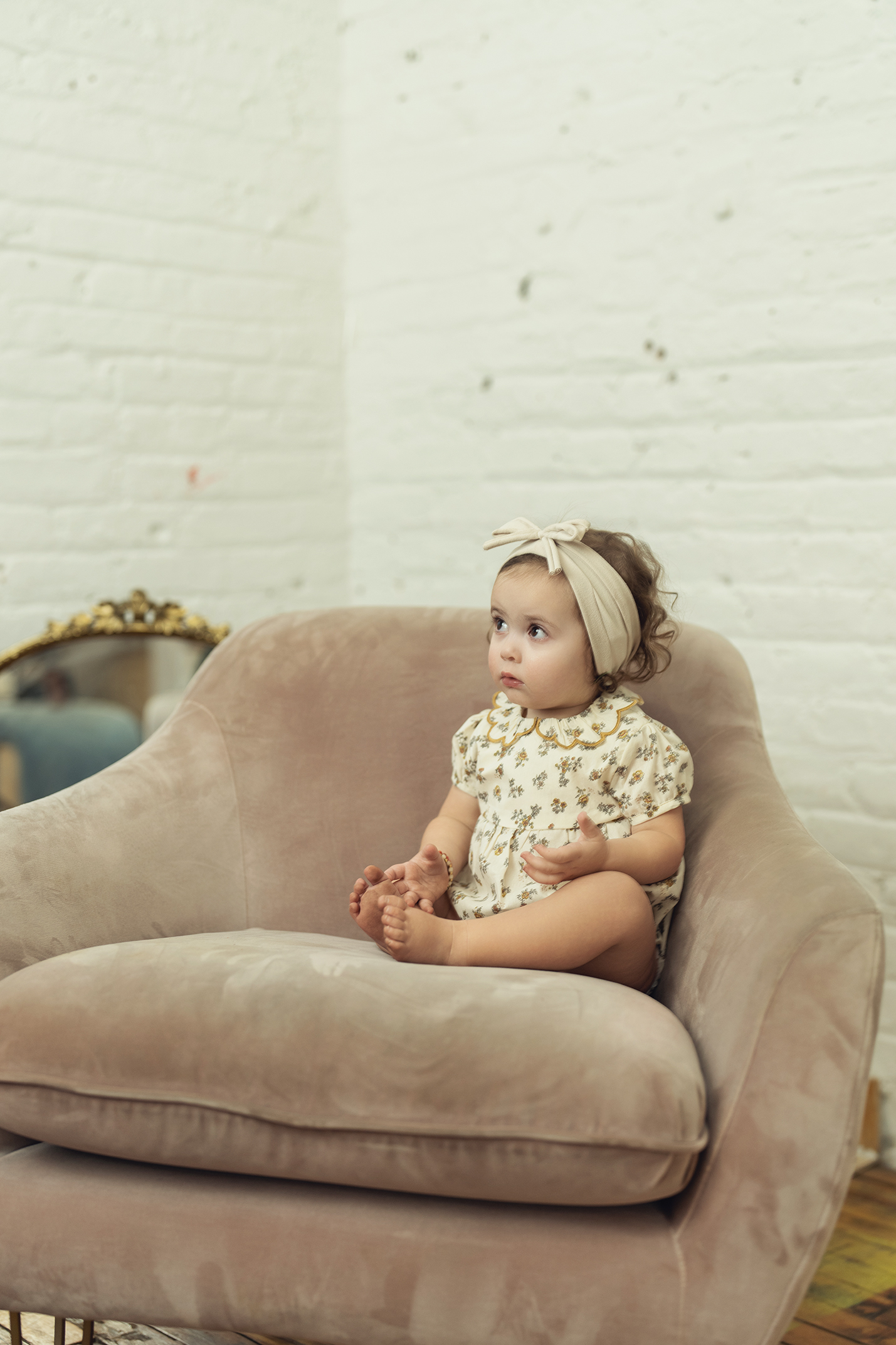 Floral Print Onesie