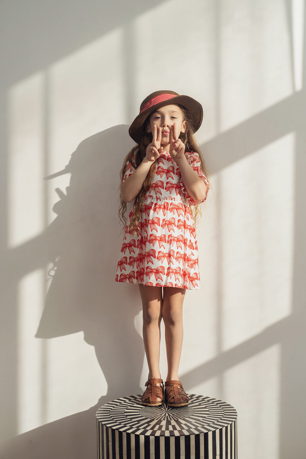 Bow Print Dress