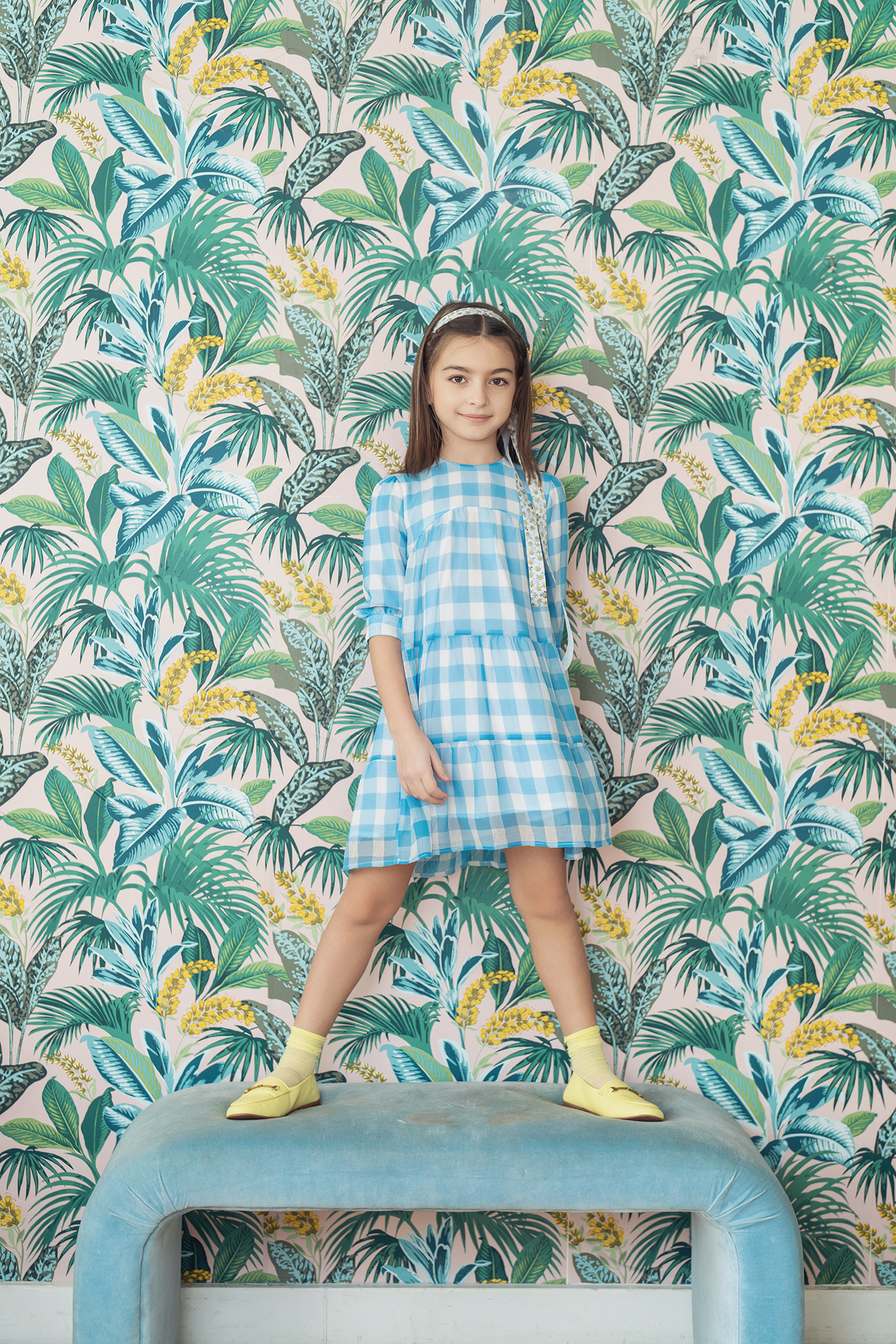 4 Layered Checkerd Dress