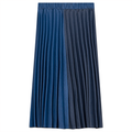 Denim Pleated Skirt