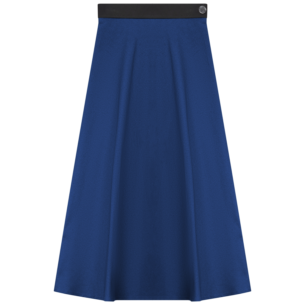 Stretch Leather Waistband Skirt