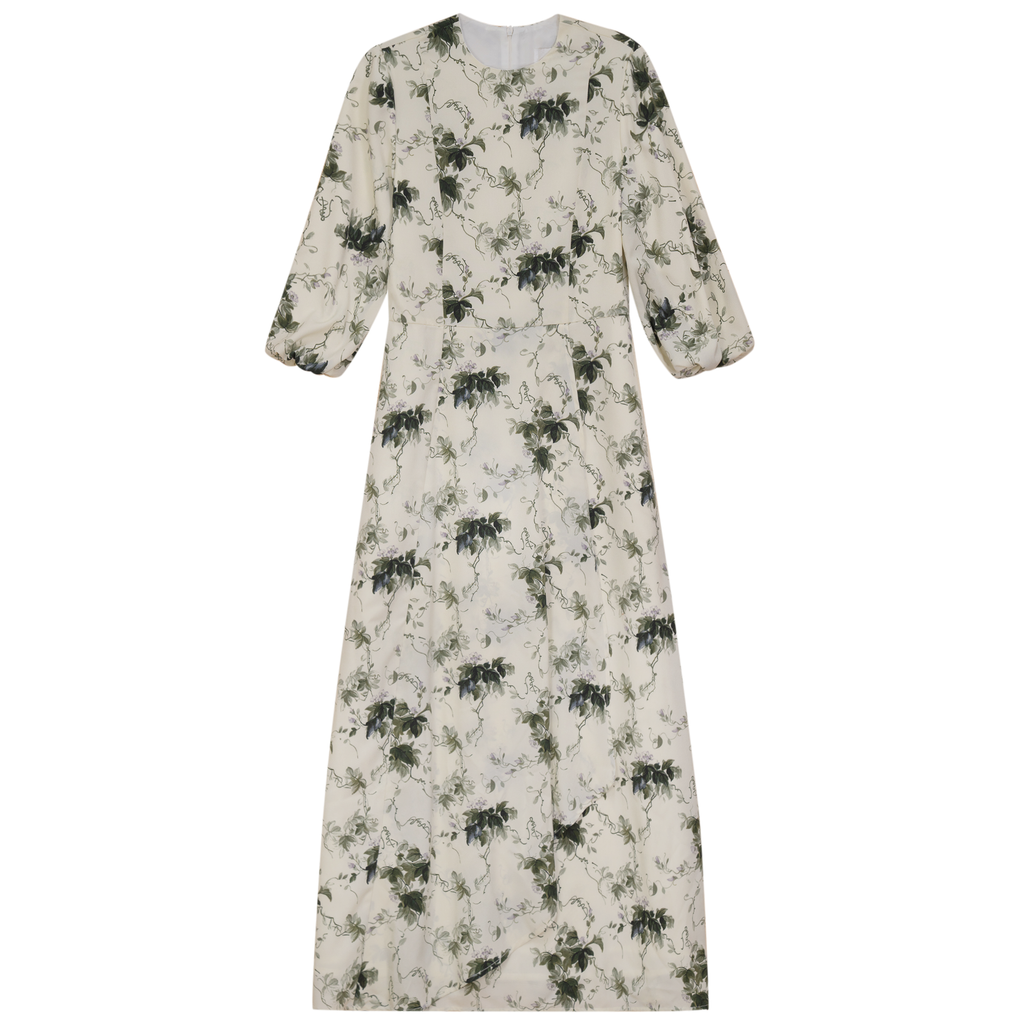 Printed Overlap Dress