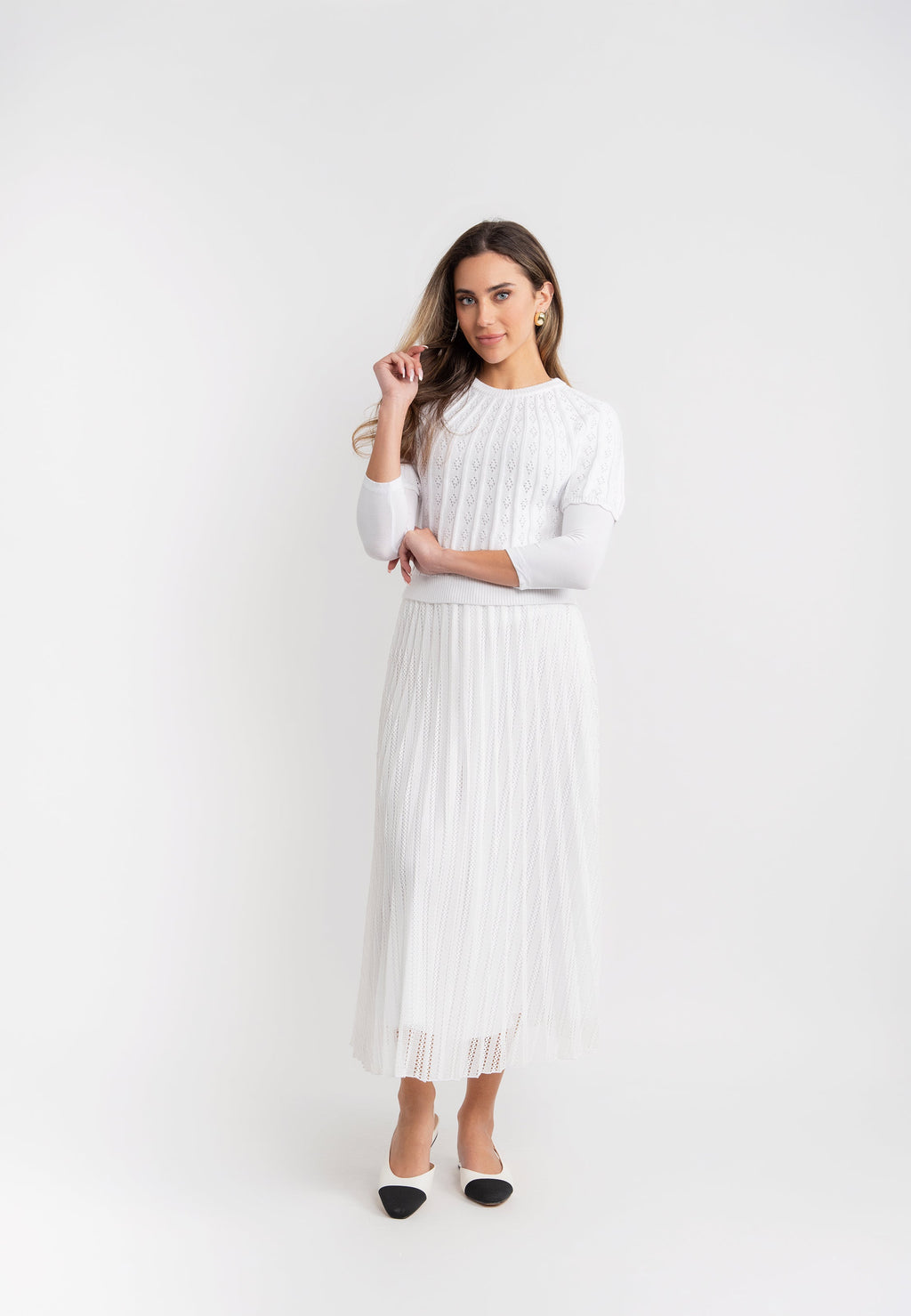 Sunburst Pleated Skirt